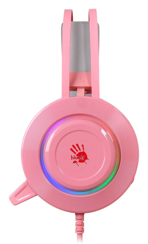 Наушники с микрофоном A4Tech Bloody G521 розовый 2.3м мониторные USB оголовье (G521 ( PINK )) фото 2