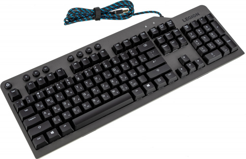 Клавиатура Lenovo Legion K500 RGB механическая черный USB Multimedia for gamer LED (подставка для запястий) фото 9