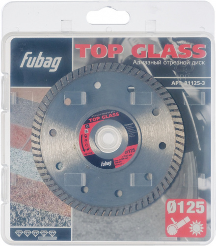 Отрезной диск по керамике Fubag Top Glass (81125-3) d=125мм d(посад.)=22.23мм (угловые шлифмашины) фото 2