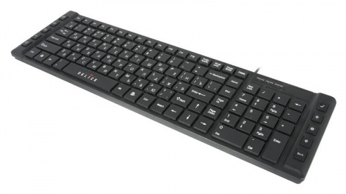 Клавиатура Оклик 530S черный USB slim Multimedia фото 7