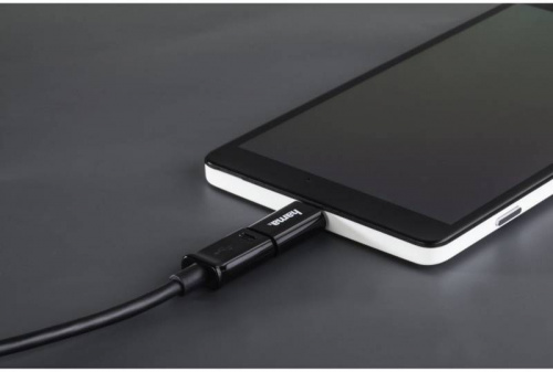Переходник Hama 00178399 micro USB (f)-USB Type-C (m) черный фото 3