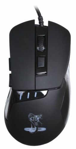Мышь Оклик 865G Snake черный оптическая (2400dpi) USB для ноутбука (6but) фото 2