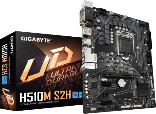 Материнская плата Gigabyte H510M S2H Soc-1200 Intel H510 2xDDR4 mATX AC`97 8ch(7.1) GbLAN+VGA+DVI+HDMI+DP фото 4