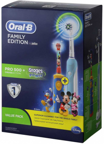 Зубная щетка электрическая Oral-B Professional Care 500 + Kids белый фото 4