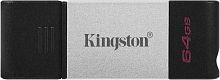 Флеш Диск Kingston 64Gb DataTraveler 80 Type-C DT80/64GB USB3.0 черный