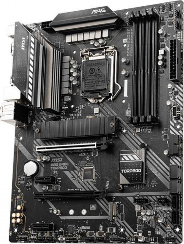 Материнская плата MSI MAG B460 TORPEDO Soc-1200 Intel B460 4xDDR4 ATX AC`97 8ch(7.1) 2.5Gg RAID+HDMI+DP фото 2