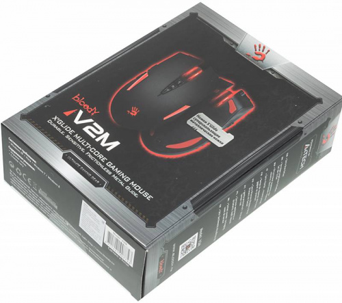 Мышь A4 Bloody V2M черный/красный оптическая (3200dpi) USB3.0 (8but) фото 3