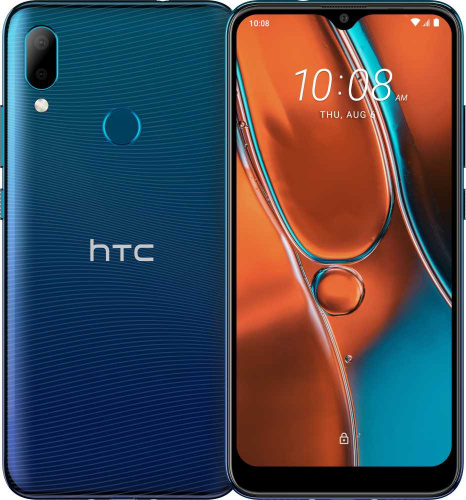 Смартфон HTC Wildfire E2 64Gb 4Gb синий моноблок 3G 4G 2Sim 6.22" 720x1560 Android 10.0 16Mpix 802.11 a/b/g/n/ac GPS GSM900/1800 GSM1900 TouchSc MP3 FM A-GPS microSD max128Gb фото 3