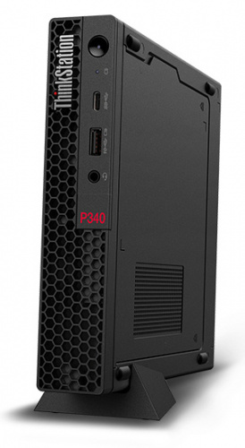 ПК Lenovo ThinkStation P340 tiny Core i9 10900T (1.9)/32Gb/SSD1Tb/P1000 4Gb/Windows 10 Professional 64/GbitEth/WiFi/BT/135W/клавиатура/мышь/черный фото 3