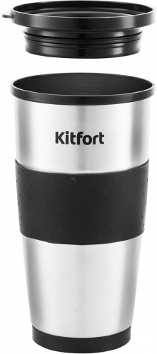 Кофеварка капельная Kitfort KT-729 650Вт черный/серебристый фото 2