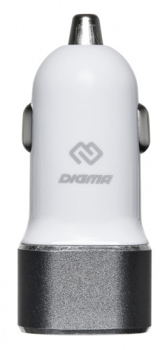 Автомобильное зар./устр. Digma DGCC-1U-2.1A-WG 10.5W 2.1A USB универсальное белый фото 3