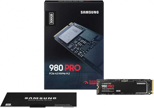 Накопитель SSD Samsung PCIe 4.0 x4 500GB MZ-V8P500BW 980 PRO M.2 2280 фото 7