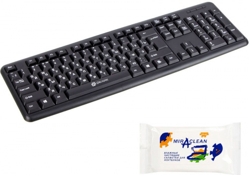 Клавиатура Оклик 180M черный USB фото 3