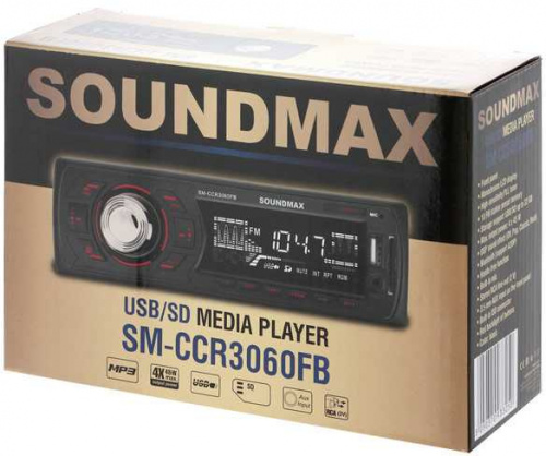 Автомагнитола Soundmax SM-CCR3060FB 1DIN 4x45Вт фото 5