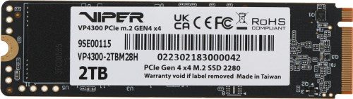 Накопитель SSD Patriot PCIe 4.0 x4 2TB VP4300-2TBM28H Viper VP4300 M.2 2280 фото 3
