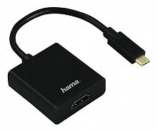 Адаптер Hama USB Type-C (m)-HDMI (f) черный 0.1м (135726)