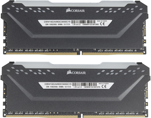 Память DDR4 2x8Gb 3000MHz Corsair CMW16GX4M2C3000C15 Vengeance RGB Pro RTL PC4-24000 CL15 DIMM 288-pin 1.35В фото 4