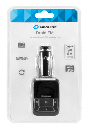 Автомобильный FM-модулятор Neoline Droid FM черный MicroSD USB PDU фото 4