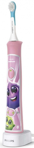 Зубная щетка электрическая Philips Sonicare For Kids HX6352/42 розовый фото 2