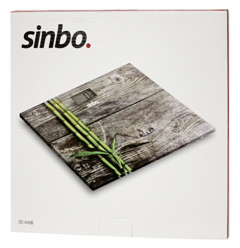 Весы напольные электронные Sinbo SBS 4449B макс.180кг рисунок/дерево фото 4
