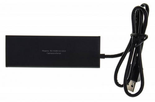 Разветвитель USB 3.0 Buro BU-HUB4-0.5-U3.0 4порт. черный фото 6