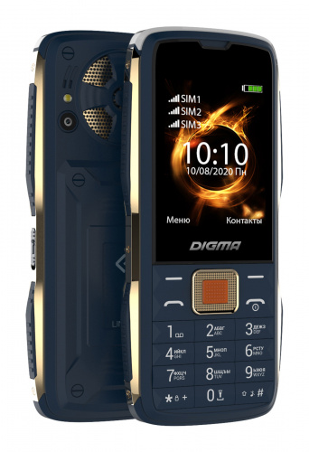 Мобильный телефон Digma R240 Linx 32Mb синий моноблок 3Sim 2.44" 240x320 0.08Mpix GSM900/1800 MP3 FM фото 5