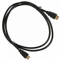 Кабель аудио-видео Buro HDMI 1.4 HDMI (m)/HDMI (m) 1.5м. Позолоченные контакты черный (BHP1.5M)