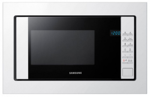 Микроволновая печь Samsung FW77SUW/BW 20л. 850Вт белый/черный (встраиваемая)