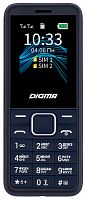 Мобильный телефон Digma C171 Linx 32Mb темно-синий моноблок 2Sim 1.77" 128x160 0.08Mpix GSM900/1800 FM microSD max16Gb
