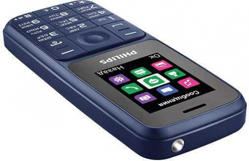 Мобильный телефон Philips E125 Xenium синий моноблок 2Sim 1.77" 128x160 0.1Mpix GSM900/1800 GSM1900 MP3 FM microSD фото 4