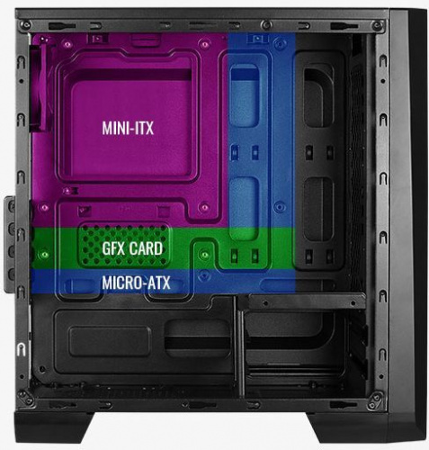 Корпус Aerocool Cylon Mini белый без БП mATX 2x120mm 1xUSB2.0 1xUSB3.0 audio bott PSU фото 2