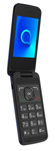 Мобильный телефон Alcatel 3025X 128Mb синий раскладной 3G 1Sim 2.8" 240x320 2Mpix GSM900/1800 GSM1900 MP3 FM microSD max32Gb фото 2