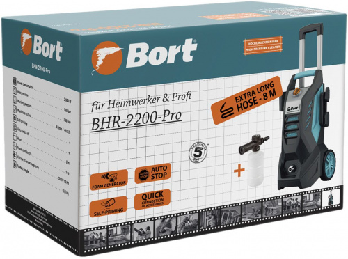 Минимойка Bort BHR-2200-Pro 2200Вт фото 5