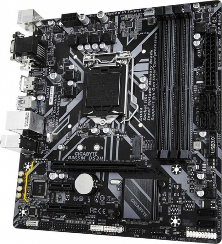 Материнская плата Gigabyte B365M DS3H Soc-1151v2 Intel B365 4xDDR4 mATX AC`97 8ch(7.1) GbLAN+VGA+DVI+HDMI фото 2