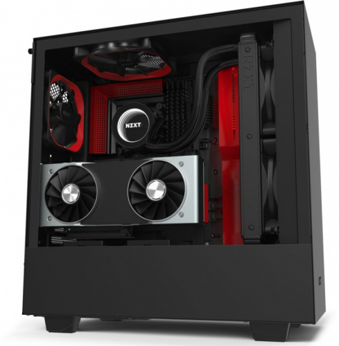 Корпус NZXT H510 CA-H510i-BR черный/красный без БП ATX 2x120mm 1xUSB3.0 1xUSB3.1 audio bott PSU фото 10