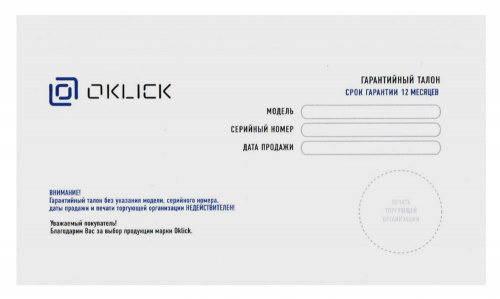 Клавиатура Oklick 560ML черный USB slim Multimedia LED фото 6