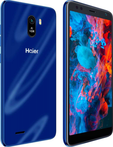 Смартфон Haier S5 Silk 16Gb 2Gb синий моноблок 3G 4G 2Sim 5.5" 480x960 Android 10 5Mpix 802.11 b/g/n GPS GSM900/1800 GSM1900 TouchSc MP3 FM A-GPS microSD max64Gb фото 5