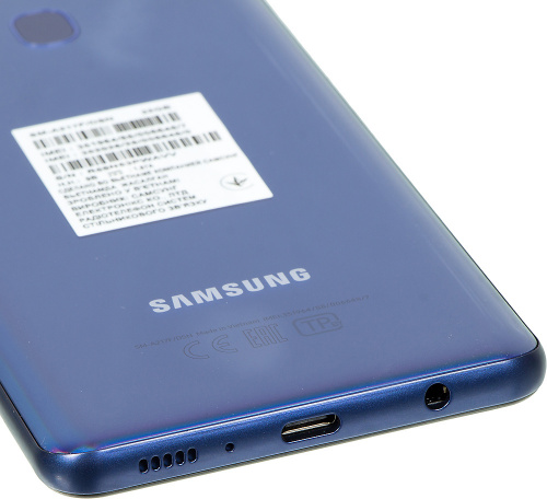 Смартфон Samsung SM-A217F Galaxy A21s 64Gb 4Gb синий моноблок 3G 4G 2Sim 6.5" 720x1600 Android 10 48Mpix 802.11 a/b/g/n/ac NFC GPS GSM900/1800 GSM1900 TouchSc MP3 microSD max512Gb фото 11