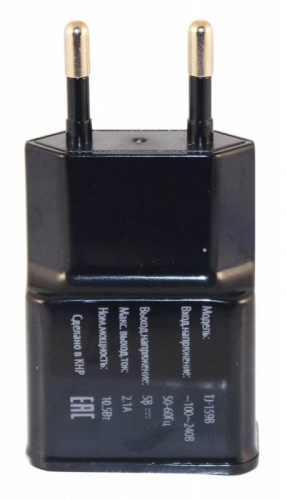 Сетевое зар./устр. Buro TJ-159b 10.5W 2.1A USB-A универсальное черный фото 3