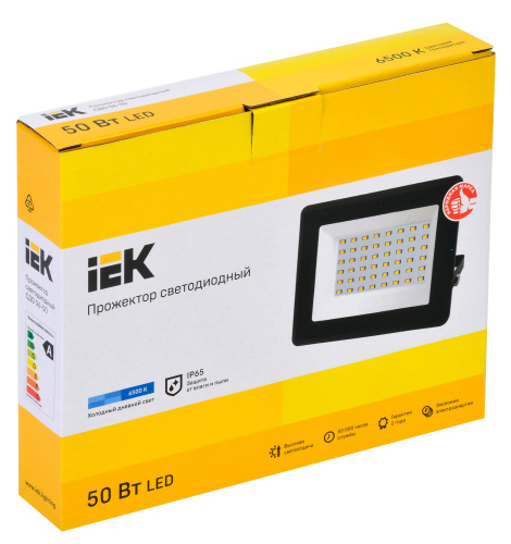 Прожектор уличный IEK СДО LPDO601-50-65-K02 светодиодный 50Втчерный фото 2