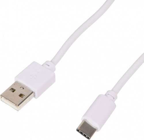 Кабель USB (m)-USB Type-C (m) 1.8м белый фото 2