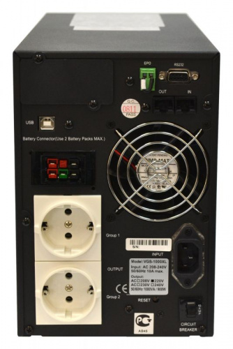 Источник бесперебойного питания Powercom Vanguard VGS-1500XL 1350Вт 1500ВА черный фото 3