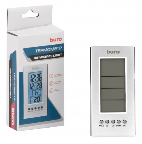Термометр Buro BU-WSH101-LIGHT серебристый фото 4