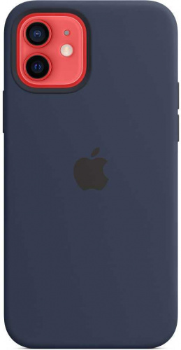 Чехол (клип-кейс) Apple для Apple iPhone 12/12 Pro Silicone Case with MagSafe темный ультрамарин (MHL43ZE/A) фото 6