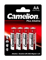 Батарея Camelion Plus Alkaline LR6-BP4 AA 2700mAh (4шт) блистер