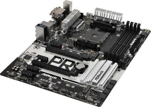 Материнская плата Asrock X370 PRO4 Soc-AM4 AMD X370 4xDDR4 ATX AC`97 8ch(7.1) GbLAN RAID+VGA+DVI+HDMI фото 3