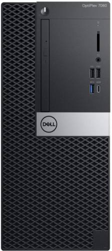 ПК Dell Optiplex 7060 MT i7 8700 (3.2)/8Gb/SSD256Gb/RX 550 4Gb/DVDRW/Windows 10 Professional Single Language/GbitEth/200W/клавиатура/мышь/черный/серебристый фото 2