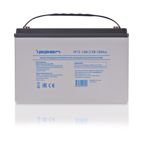 Батарея для ИБП Ippon IP12-100 12В 100Ач фото 4