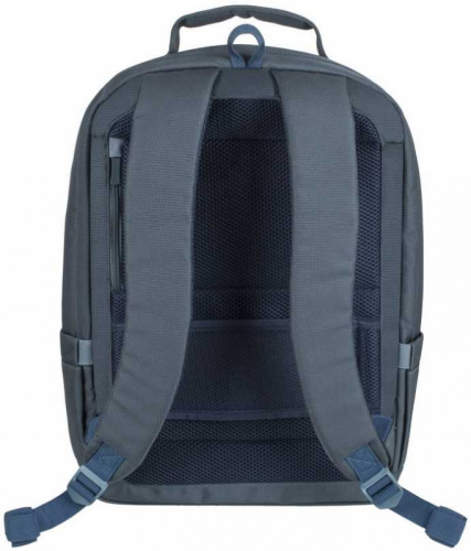 Рюкзак для ноутбука 17.3" Riva 8460 темно-синий полиэстер женский дизайн фото 10