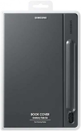 Чехол Samsung для Samsung Galaxy Tab S6 Book Cover полиуретан тёмно-серый (EF-BT860PJEGRU) фото 7
